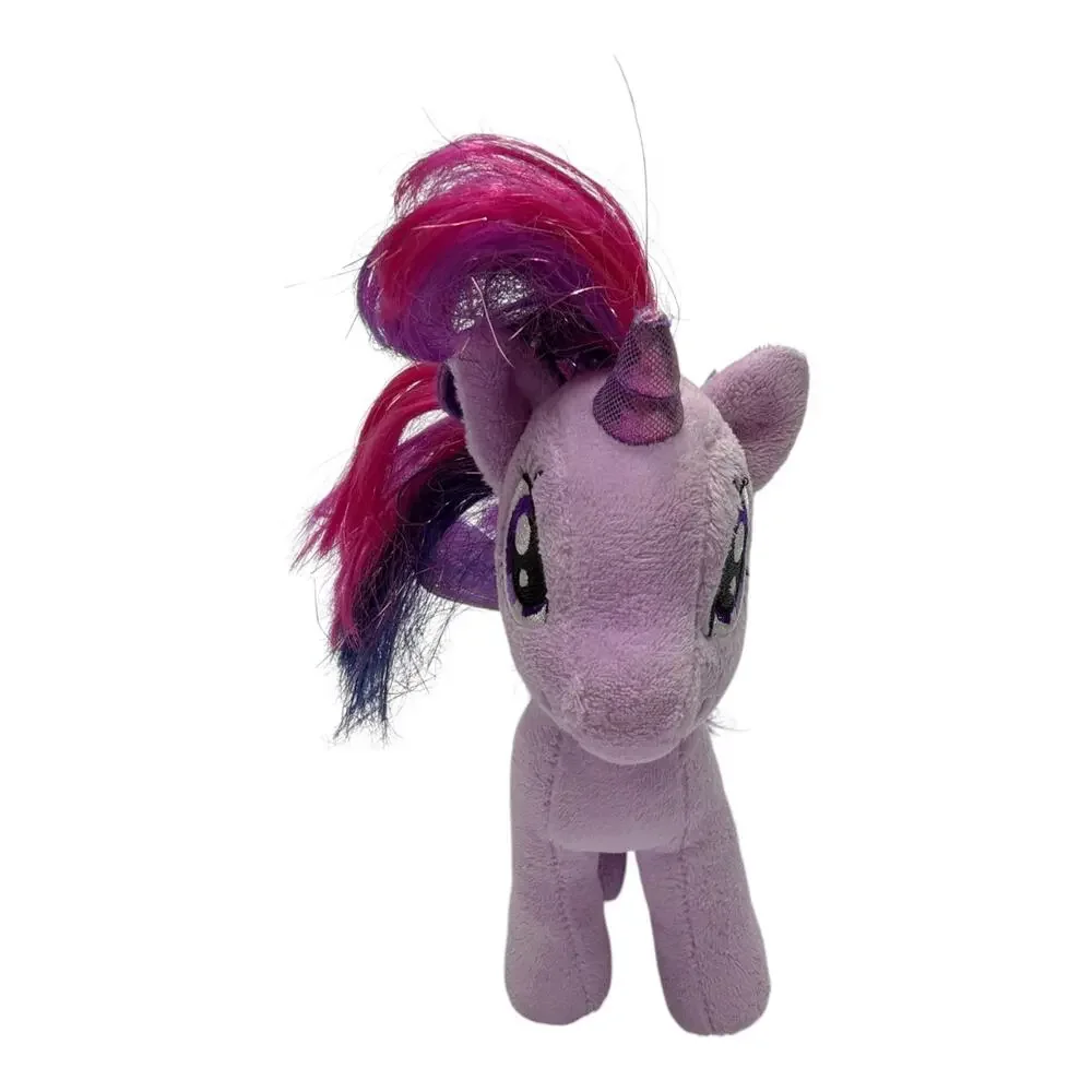 My Little Pony Twilight Sparkle TY Beanie Babies Unicorn Pegasus Purple Plush 8”
